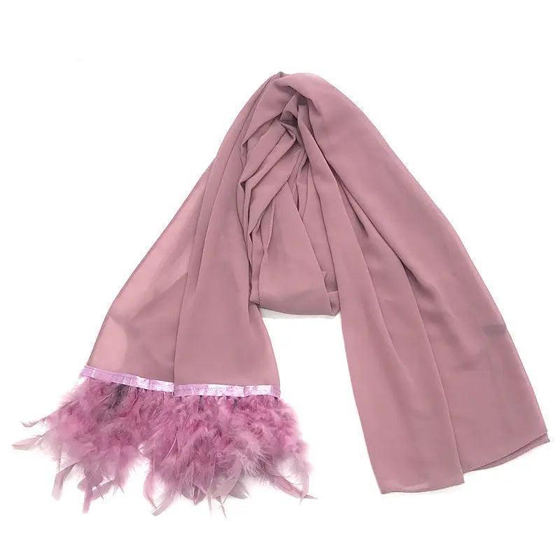 Foulards en Mousseline Foulard Plume Hijab (MH039)