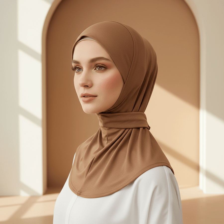 Bonnet Sous-Hijab Extensible avec Bouton-Pression (MH234)