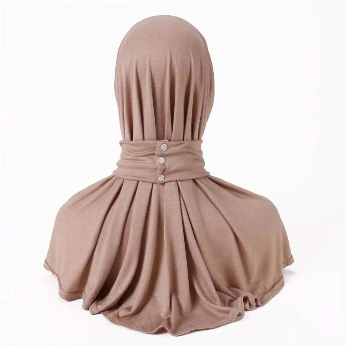 Sous-hijab jersey instantané avec col couvrant (MH017)