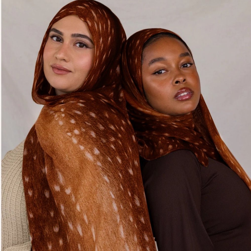 Hijab en coton aquarelle peint, style bohème (MH141)