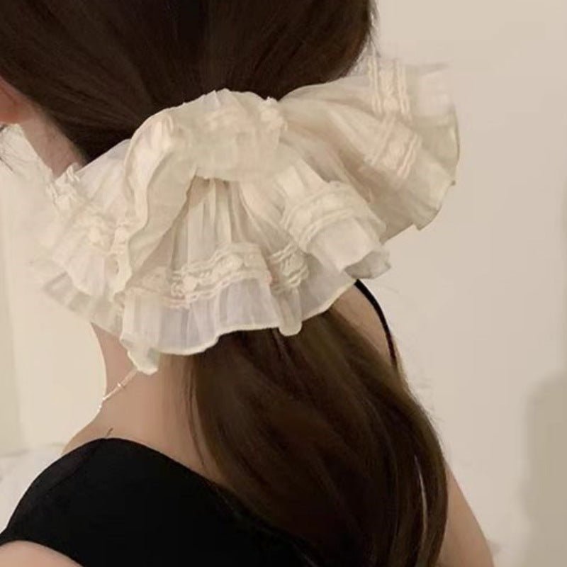 Élastique Cheveux Oversize à Volants（MAC455）
