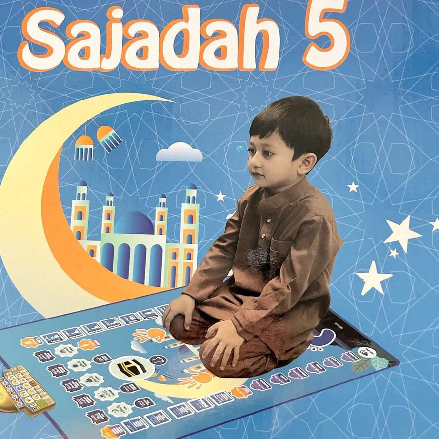 Tapis de prière interactif électronique pour enfants, tapis de prière éducatif musulman pour enfants (MR032)