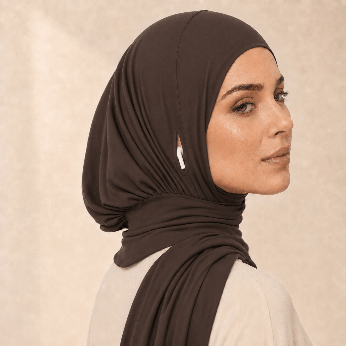 Instant Hijab | Fermeture Aimantée, Compatible Écouteurs, Coton Modal (MH225)