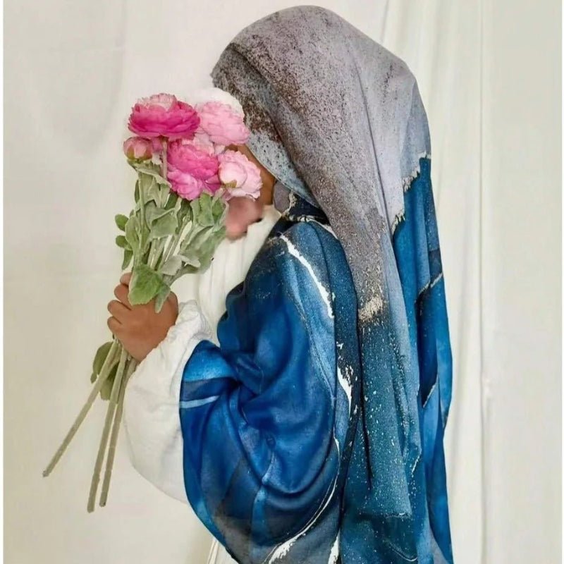 Hijab Marbré Aquarelle Bohémien (MH124)