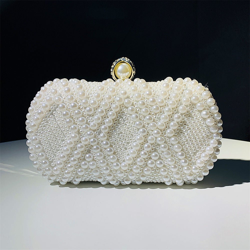Sac à Main de Soirée Élégance en Perles Brodées à la Main (MAC286)