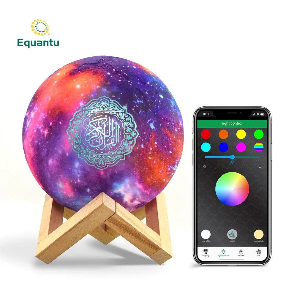 Enceinte Bluetooth Coran MR033 Color Moon Light, veilleuse intelligente à contrôle par application QB512
