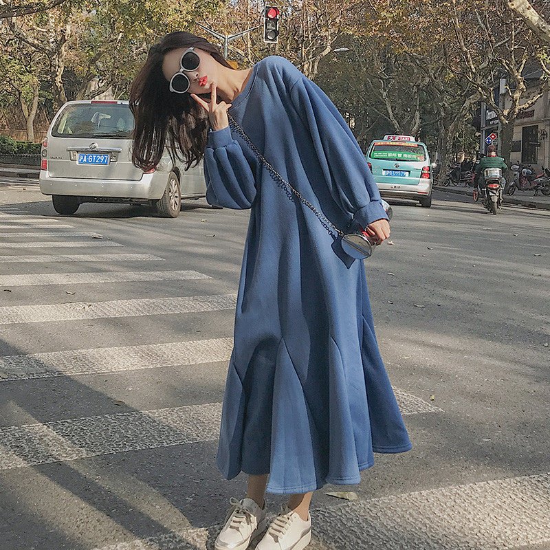 Robe Sirène en Sweat Doublé Polaire (MS193)