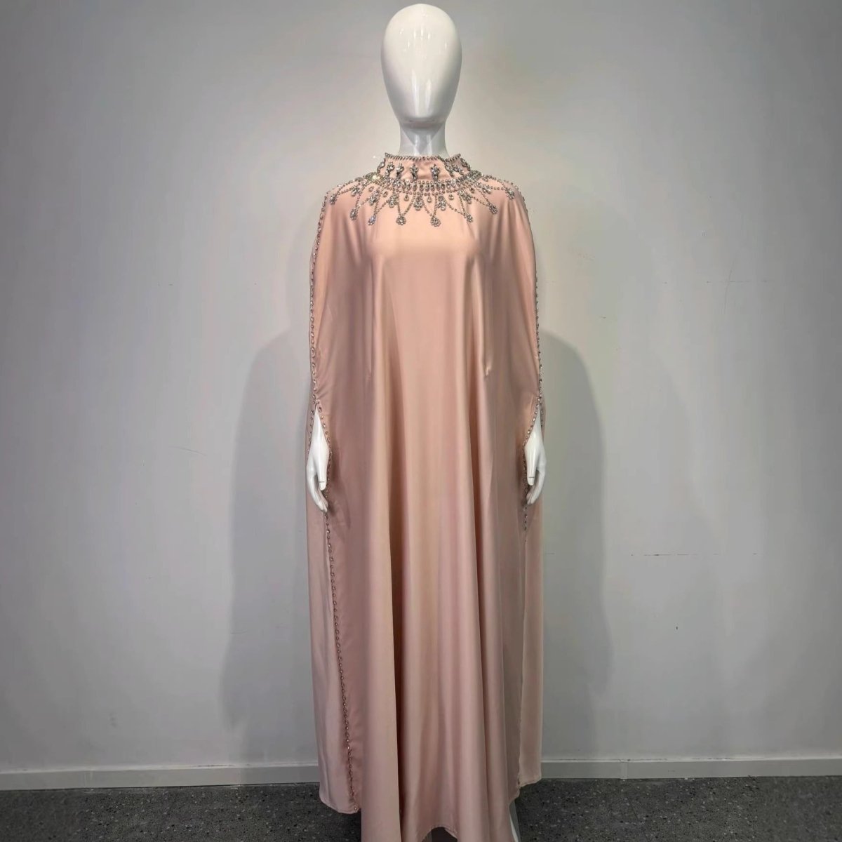 Kaftan Cape Crystal Embellished (MA418)