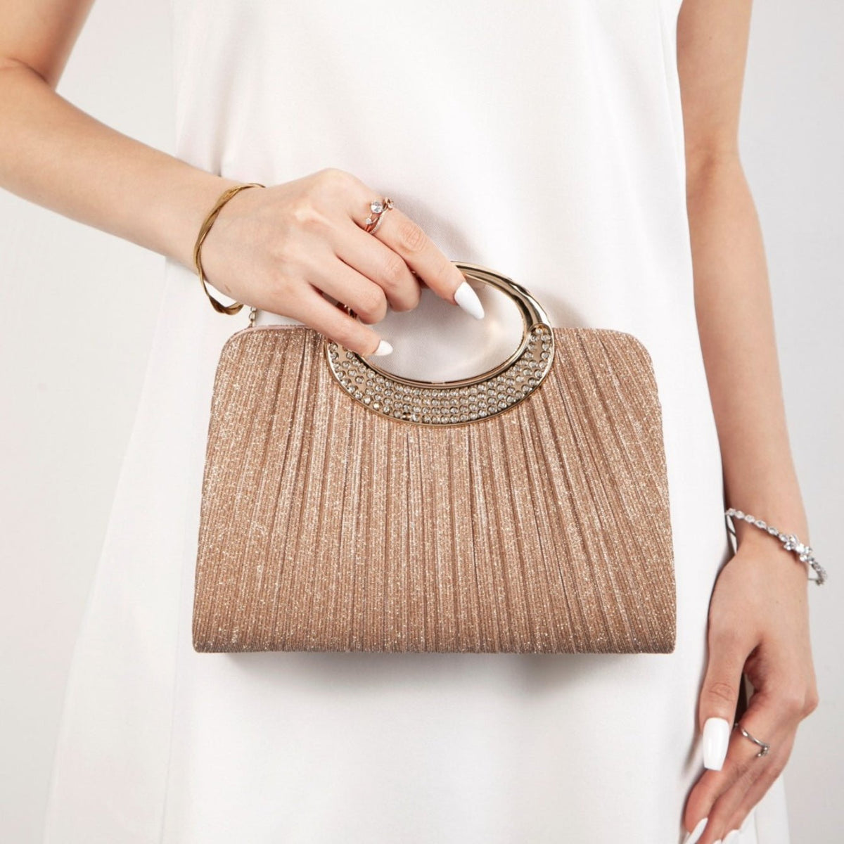 Sac Cartable Plissé avec Anse Ovale（MAC441）