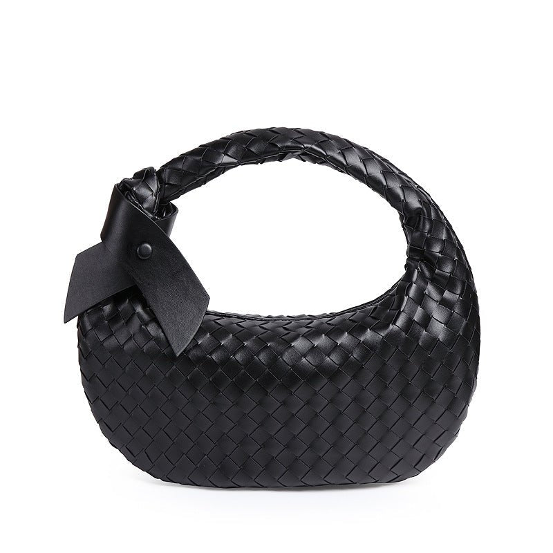 Sac à main MAC168 en cuir tissé, simple et élégant (sans nœud)