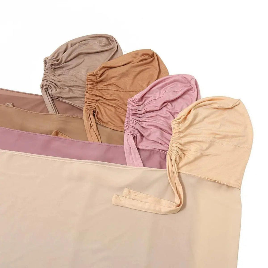 Hijab Instant en Mousseline avec Bonnet Intégré (MH004)