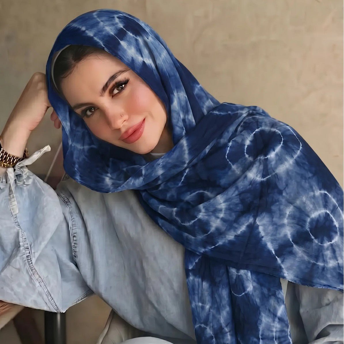 Foulard Hijab Tie-Dye (MH232)