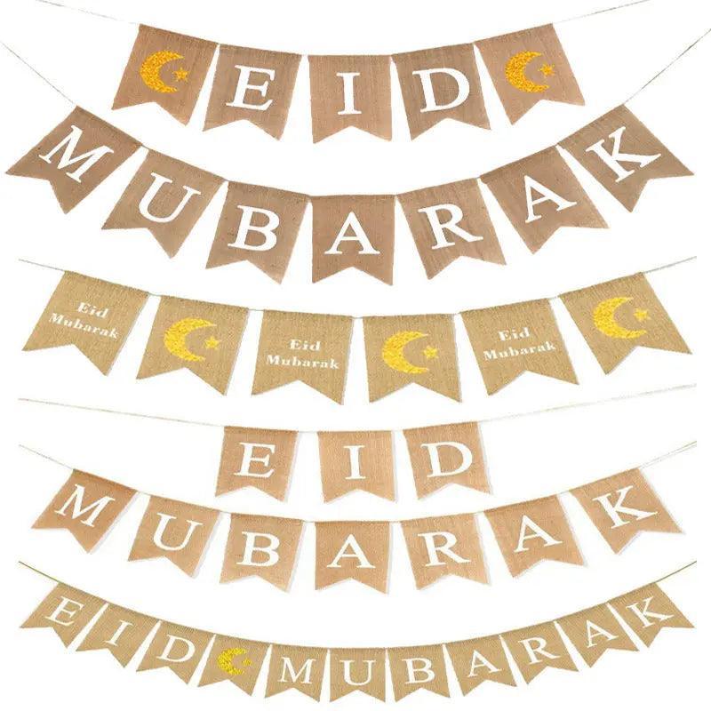 MR026 Banderole décorative EID MUBARAK pour fête