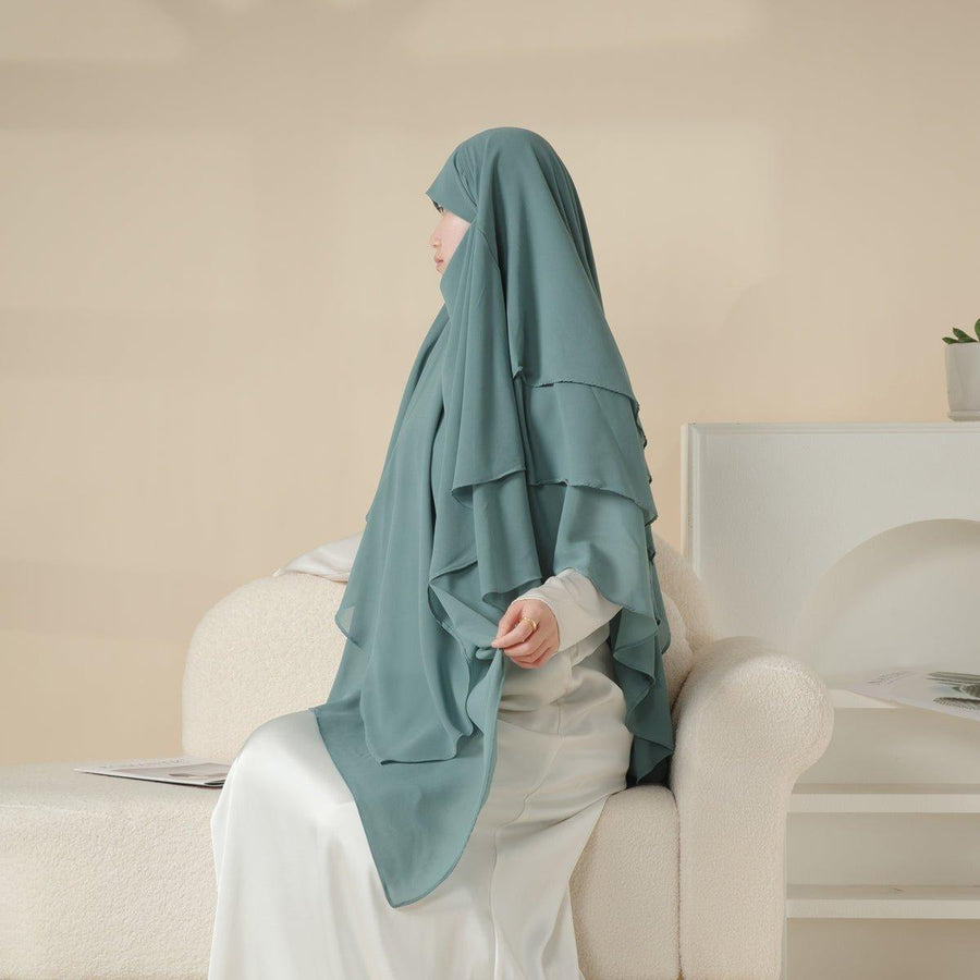 MK017 Foulard Khimar Long 3 Couches