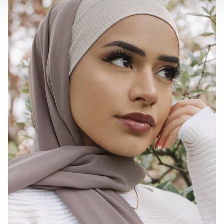 Sous-hijab côtelé élastique polyvalent (MH192)
