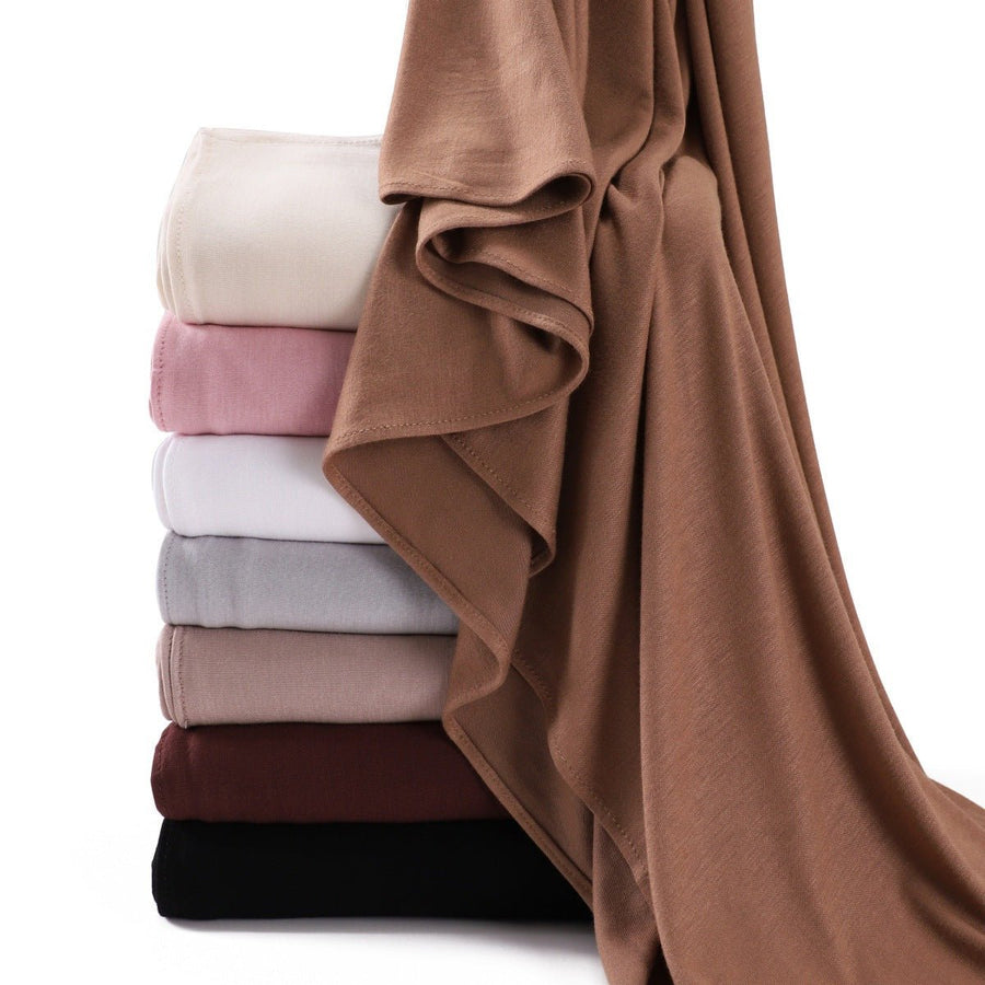 Foulard Hijab en Coton Mercerisé Doux et Respirant (MH126)