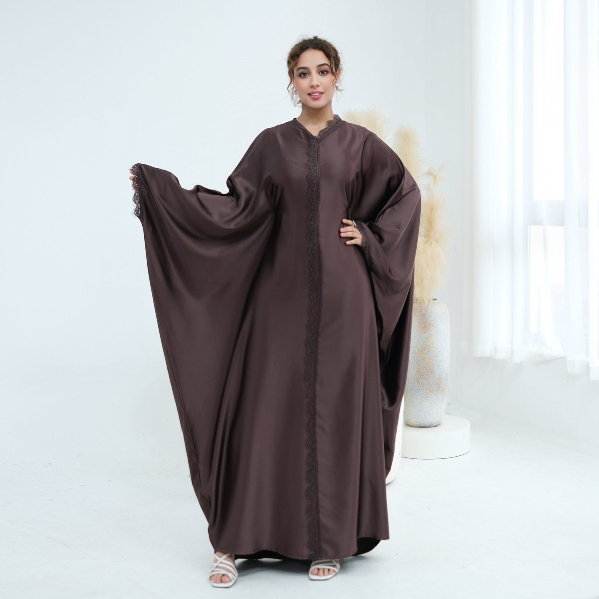 Abaya Papillon à Manches Chauve-Souris (MA442)