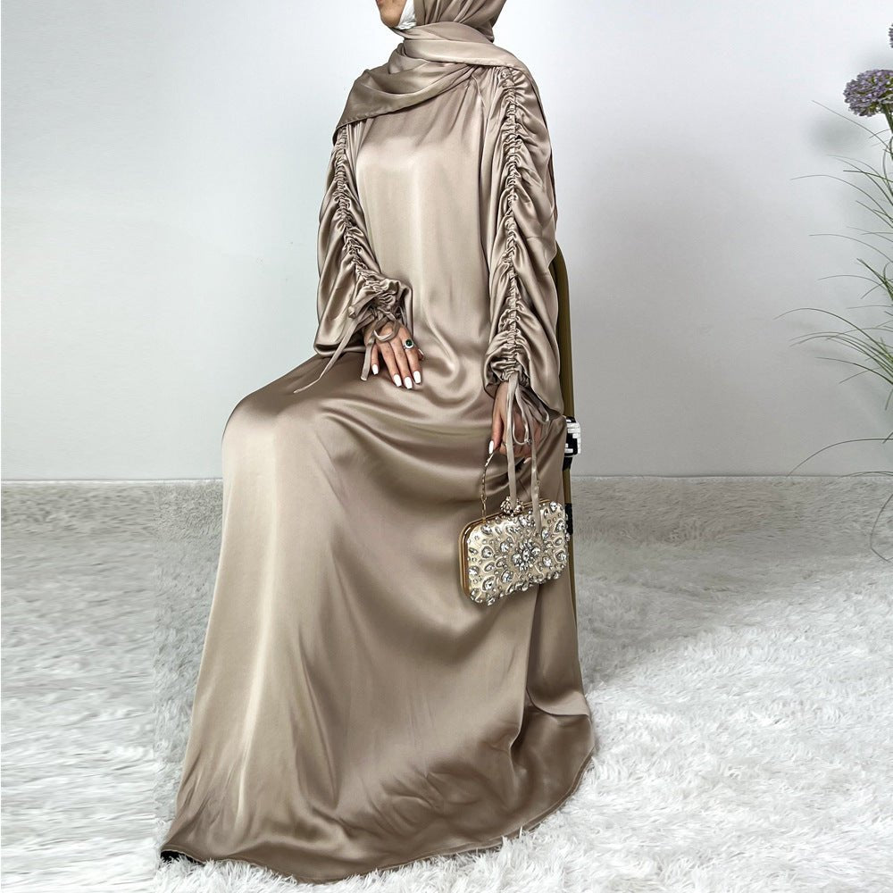 Robe Abaya Ample à Manches Lanterne Ajustables (MA167)
