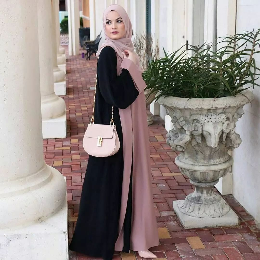 Abaya Patchwork Élégante (MA084)