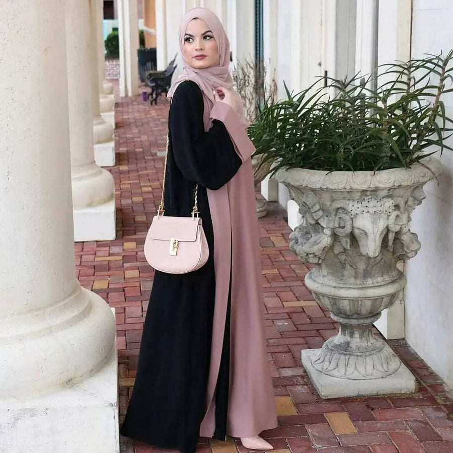 Abaya Patchwork Élégante (MA084)