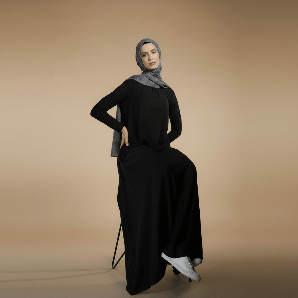 Robe évasée Premium Lenzing™ Modal en Natural Stretch (MA357)