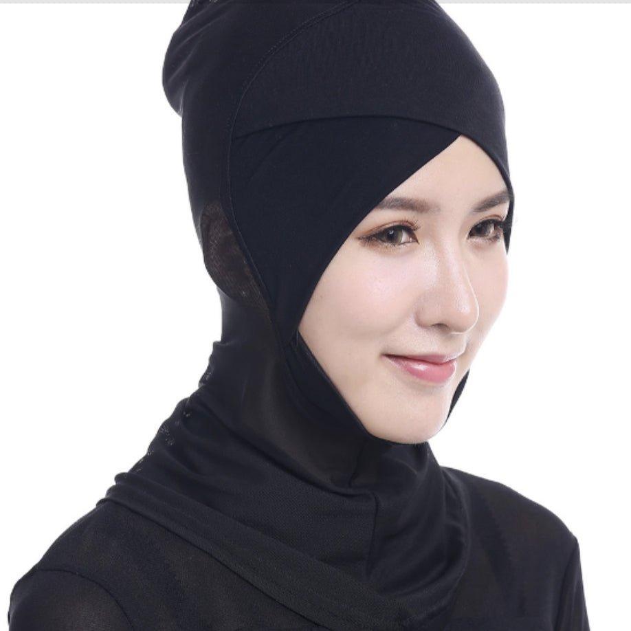 Hijab sous-casque en coton croisé (MH035)