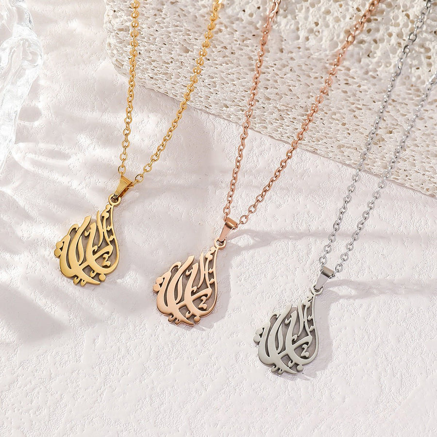 Collier clavicule haut de gamme en acier titane (MAC226) (AVEC BOÎTE CADEAU)