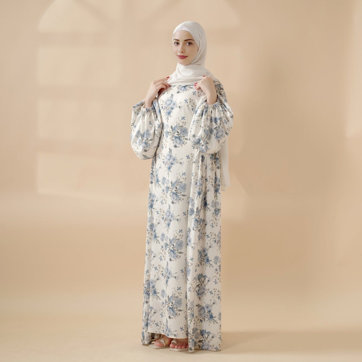 Abaya Réversible Imprimée (MA082)