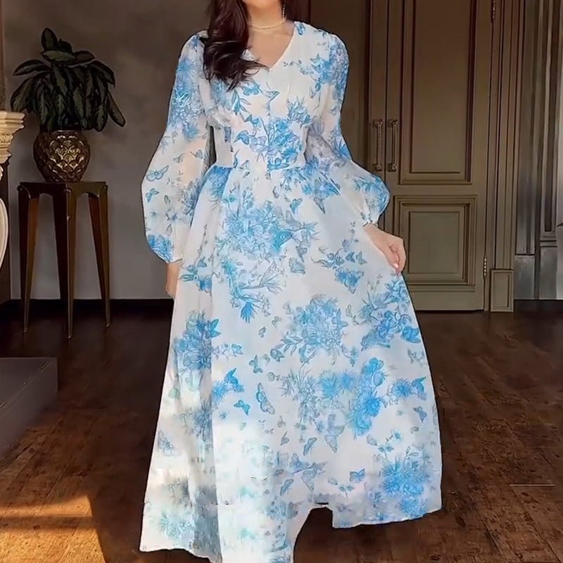 Robe Maxi Imprimé Botanique (MS392)