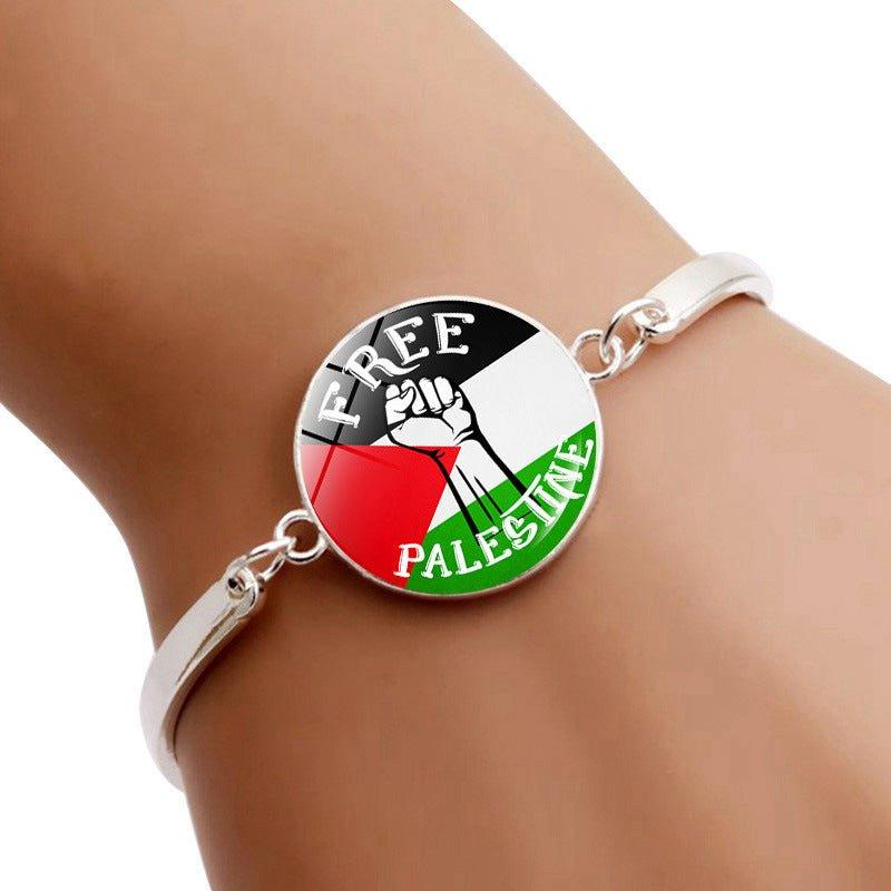 Bracelet Free Palestine | Bracelet Keffieh Drapeau Palestinien (MAC081)