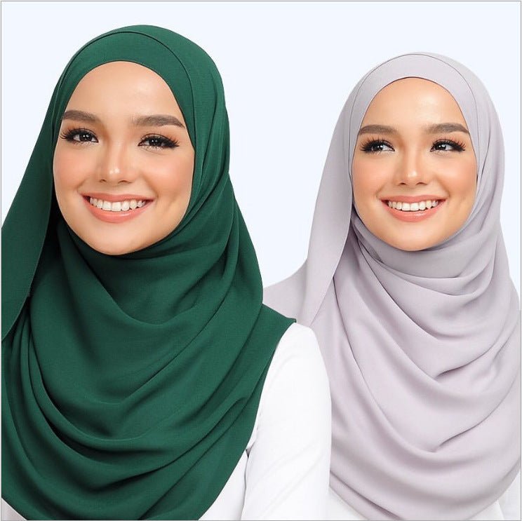 MH089 Hijab Bubble en Mousseline Perlée