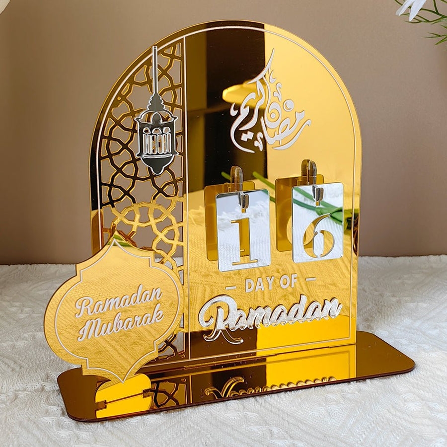 Ornement acrylique de compte à rebours créatif pour le Ramadan (MAC381)