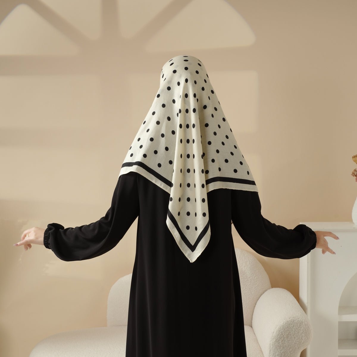 Foulard Carré Hijab en Cachemire Synthétique (MH091)