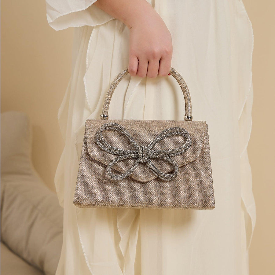 Sac de soirée MAC146 avec papillon en strass