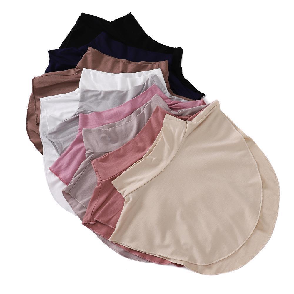 Faux col en coton uni pour rehausser une tenue (MAC144)