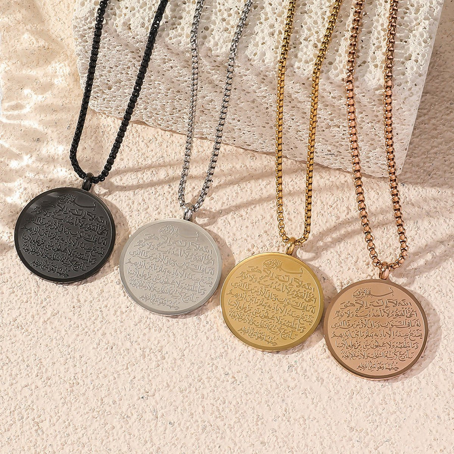 Collier en Acier Titane Réversible (MAC224) (AVEC COFFRET CADEAU)