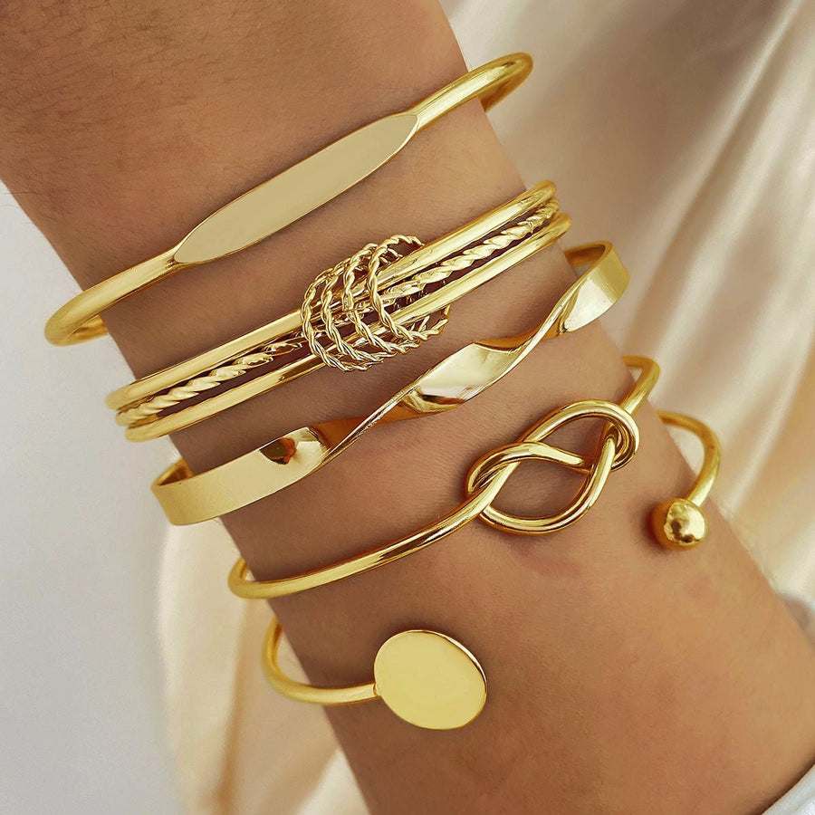 Bracelet ouvert rétro simple et polyvalent (MAC202)