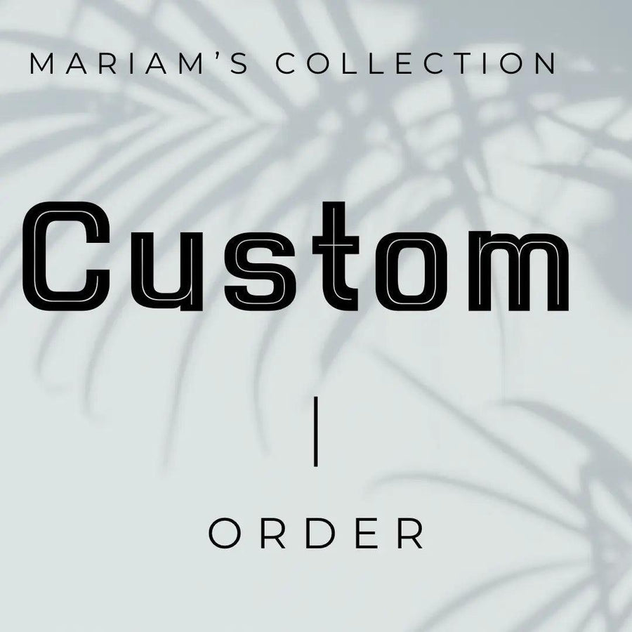 Vêtements personnalisés Mariam's Collection