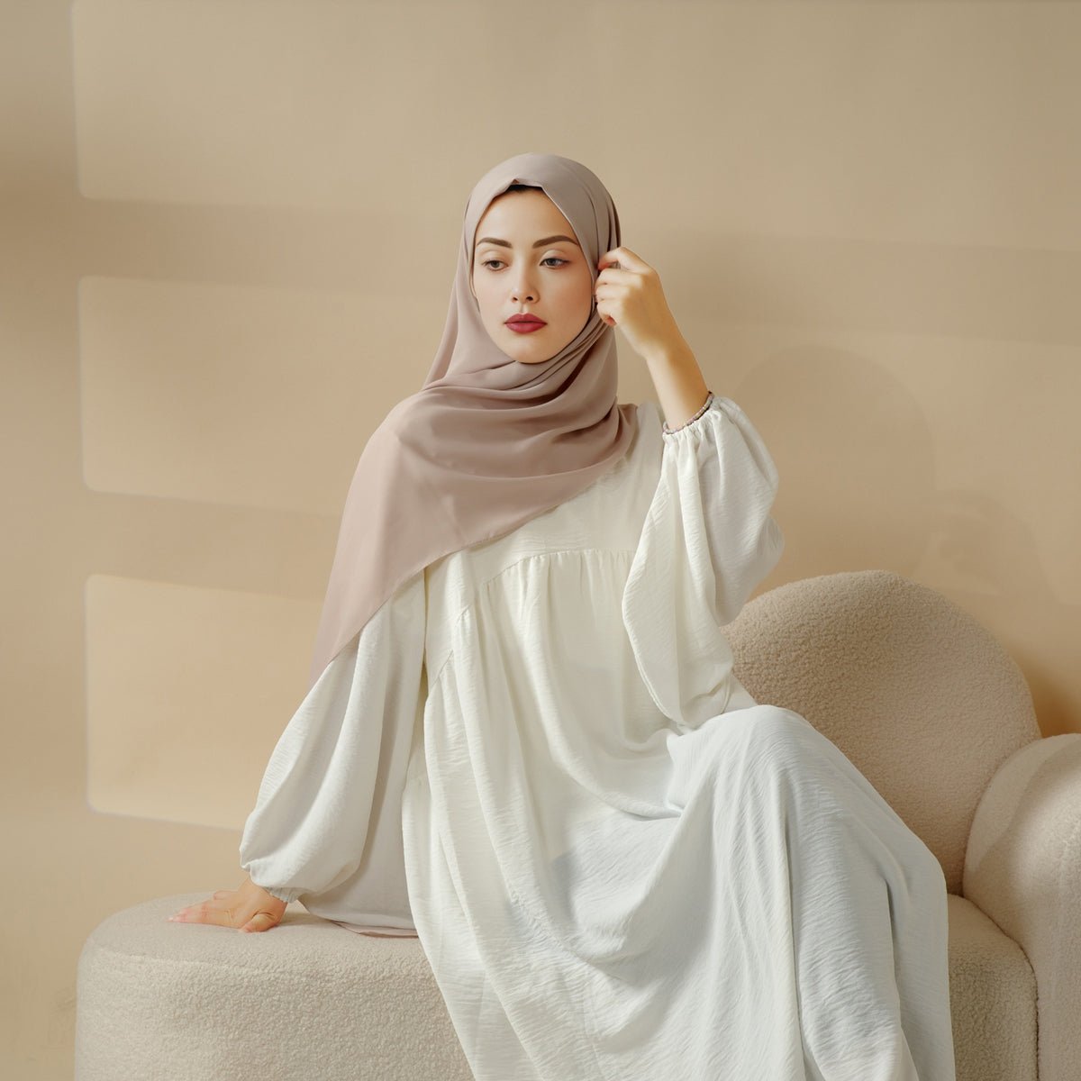 Hijab en Mousseline Haute Densité (MH005)
