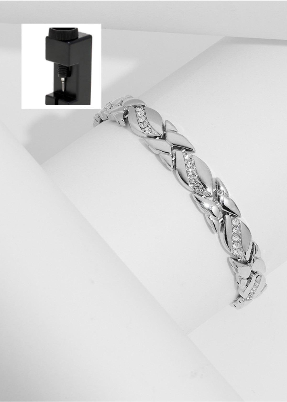 Bracelet magnétique créatif MAC083 Leaf brossé