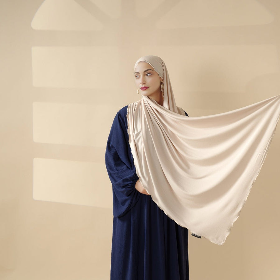 Hijab Parfait pour l'Aïd : Long Foulard en Jersey Modal Premium – Doux, Respirant & Élégant (MH105)