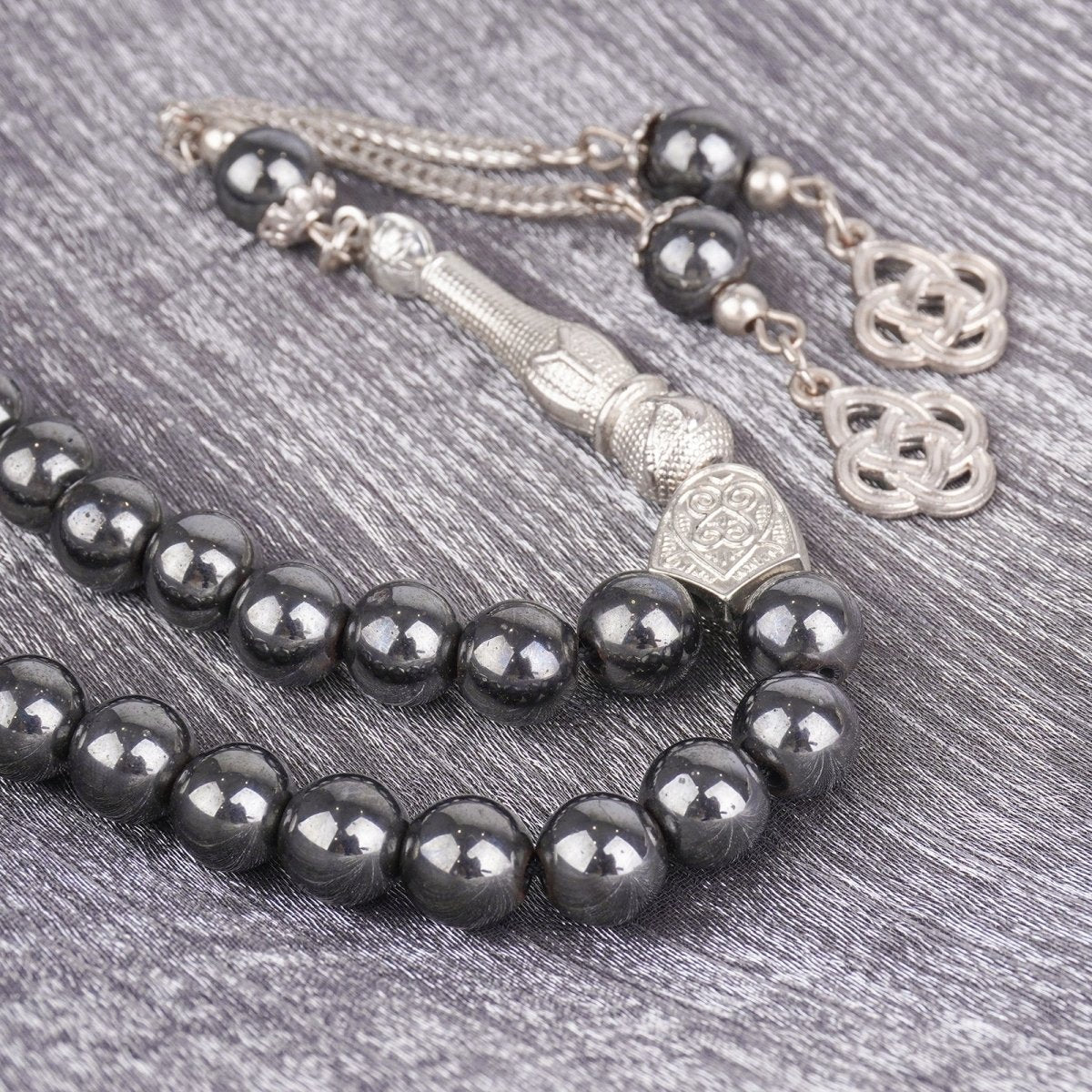 Tasbeeh en Obsidienne Noire 33 perles (MR085)
