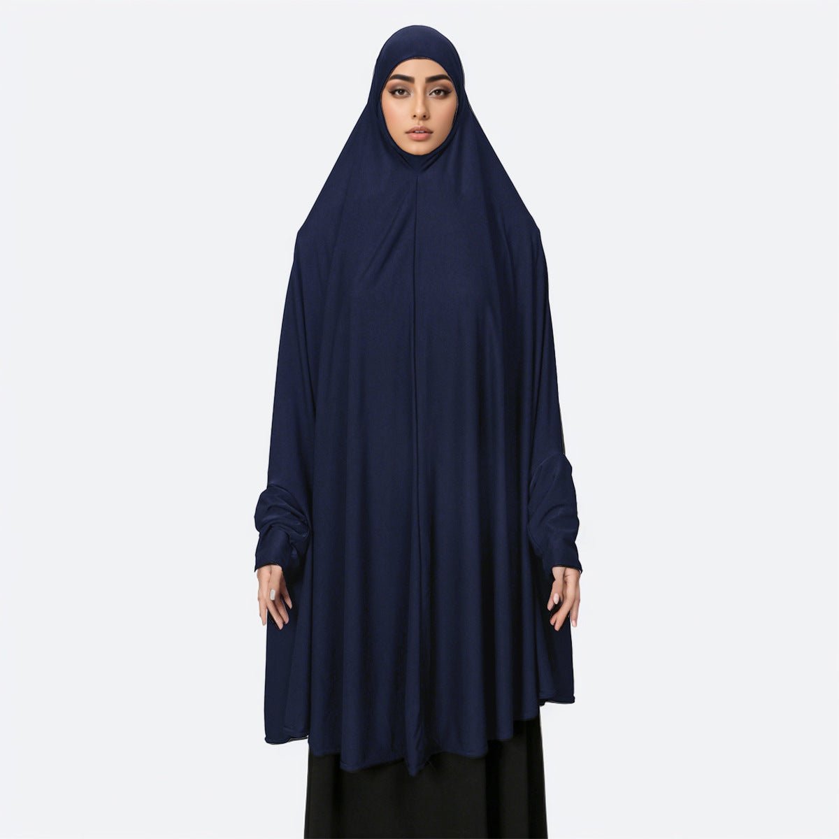 Robe de prière Khimar avec manches (MJ023)