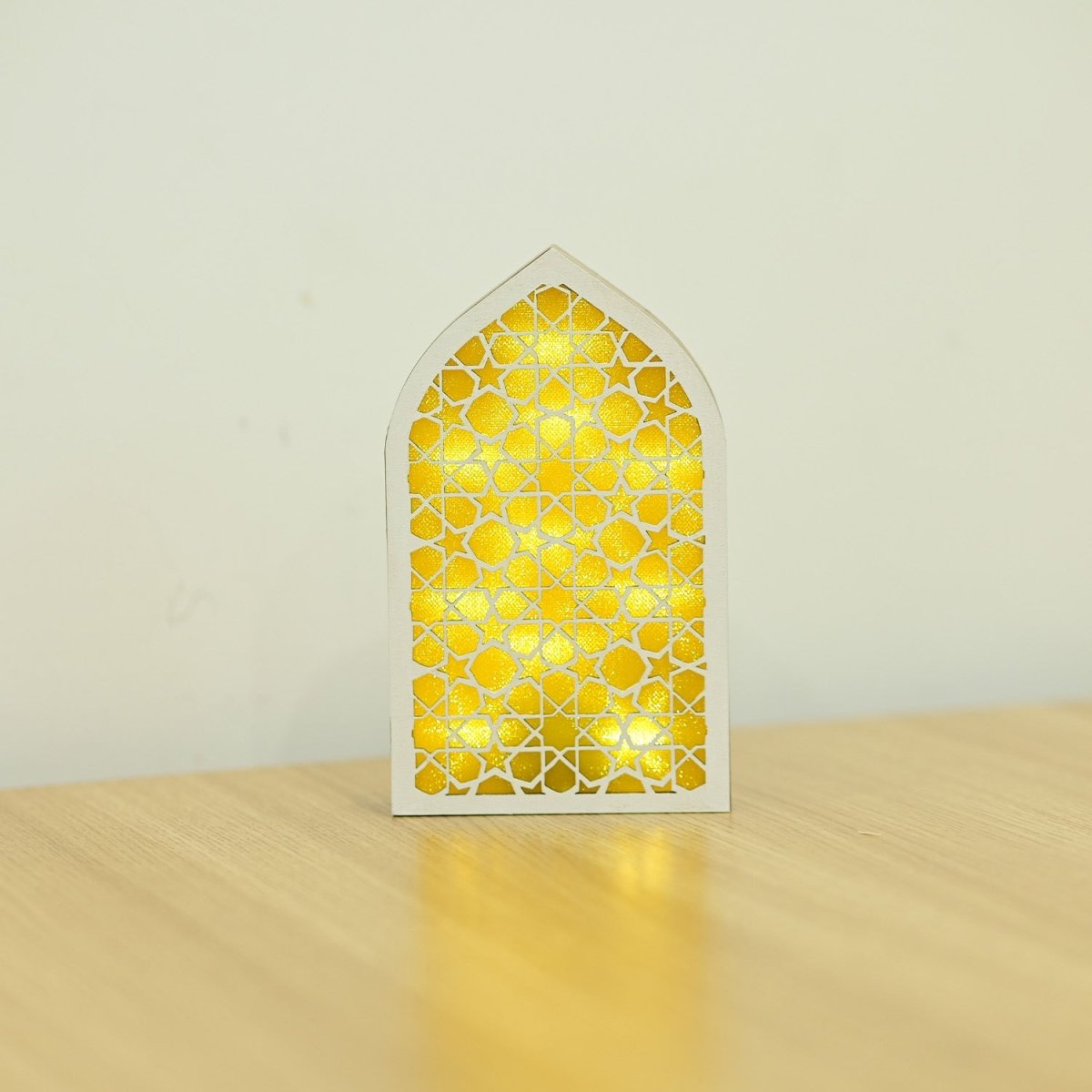 Décoration lumineuse LED en bois pour l'Aïd (MR070)