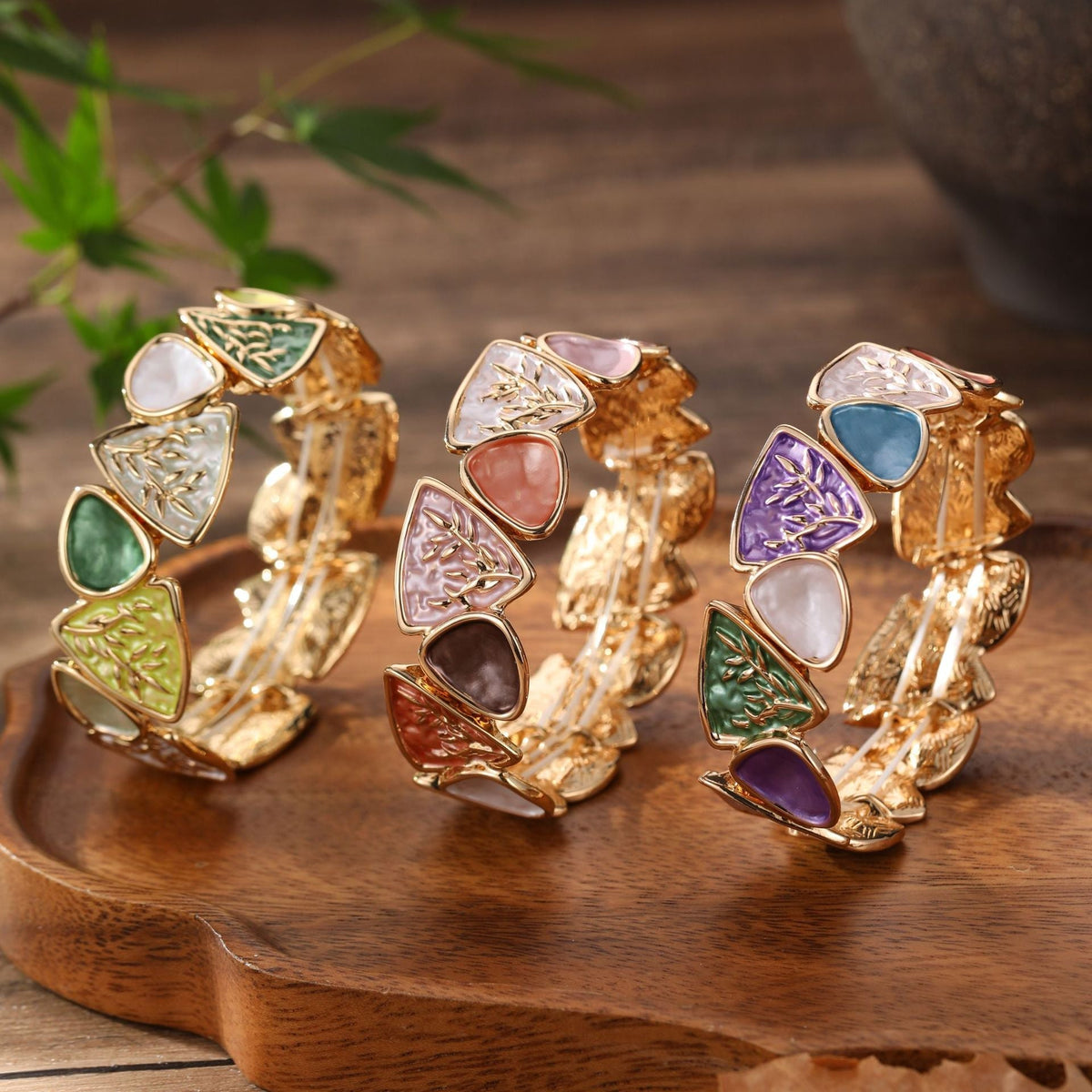 Bracelet Extensible Triangle Géométrique (MAC438)