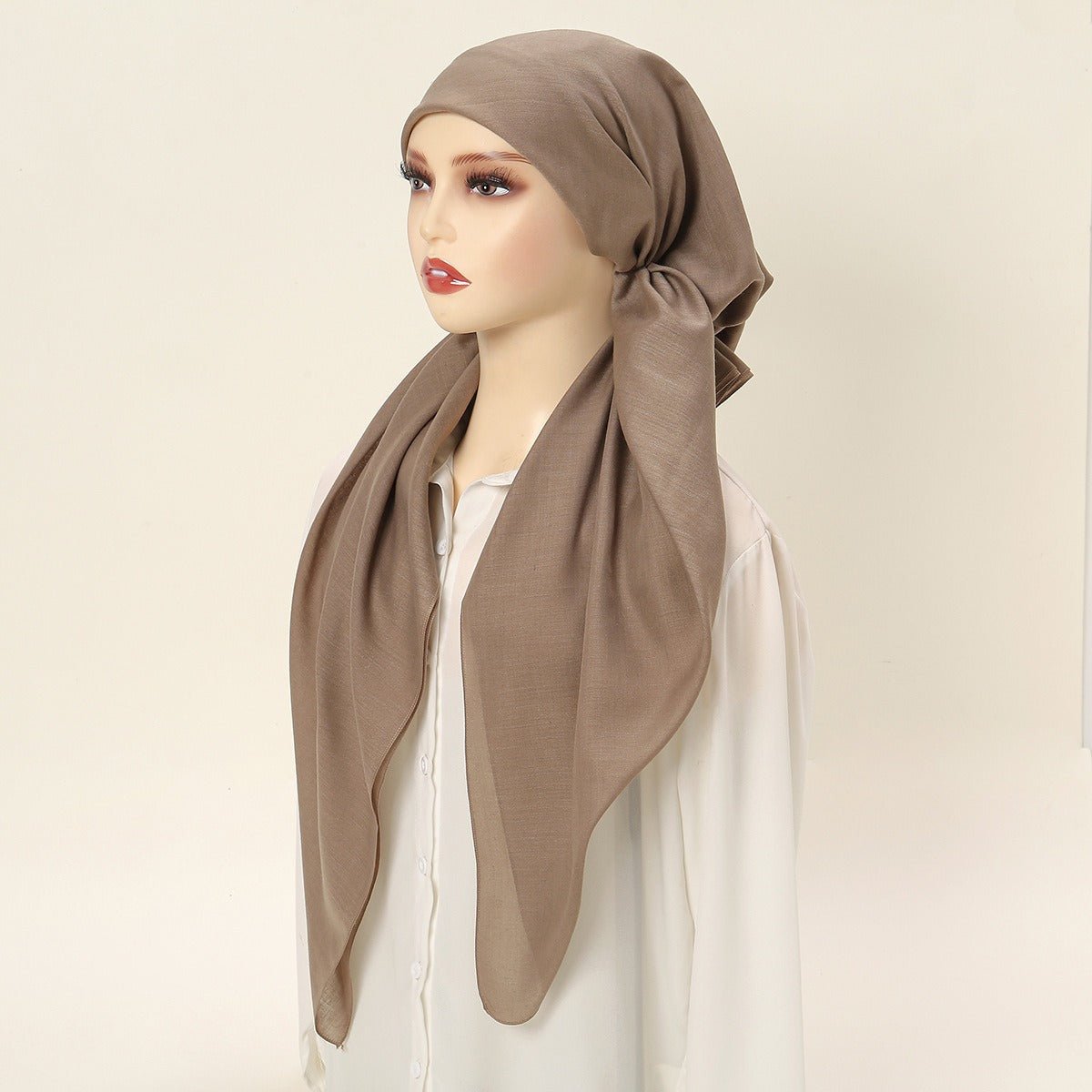 Bonnets Turban Élastiques Premium, Foulard Triangle avec Design Pull-on à Deux Pans (MH118)