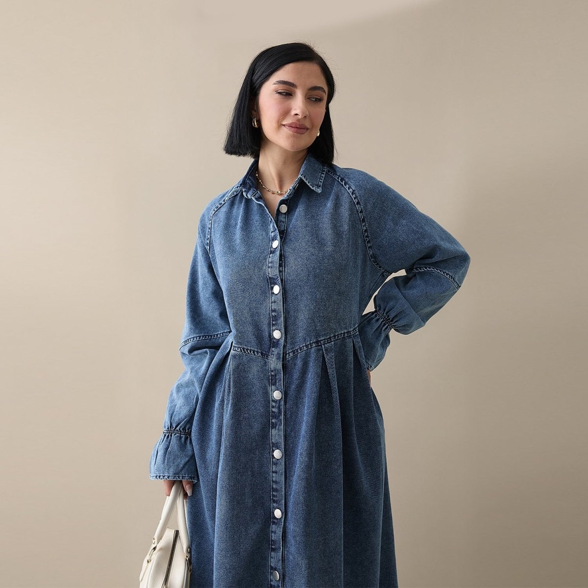 Robe Maxi en Denim Lyocell (MS442)