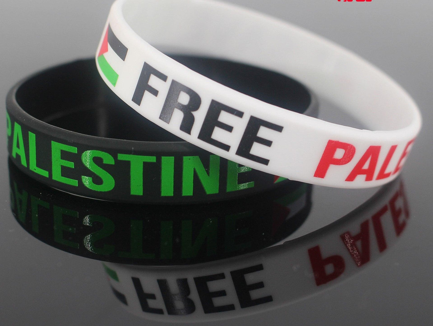 Bracelet en silicone Drapeau Palestine (MAC078)