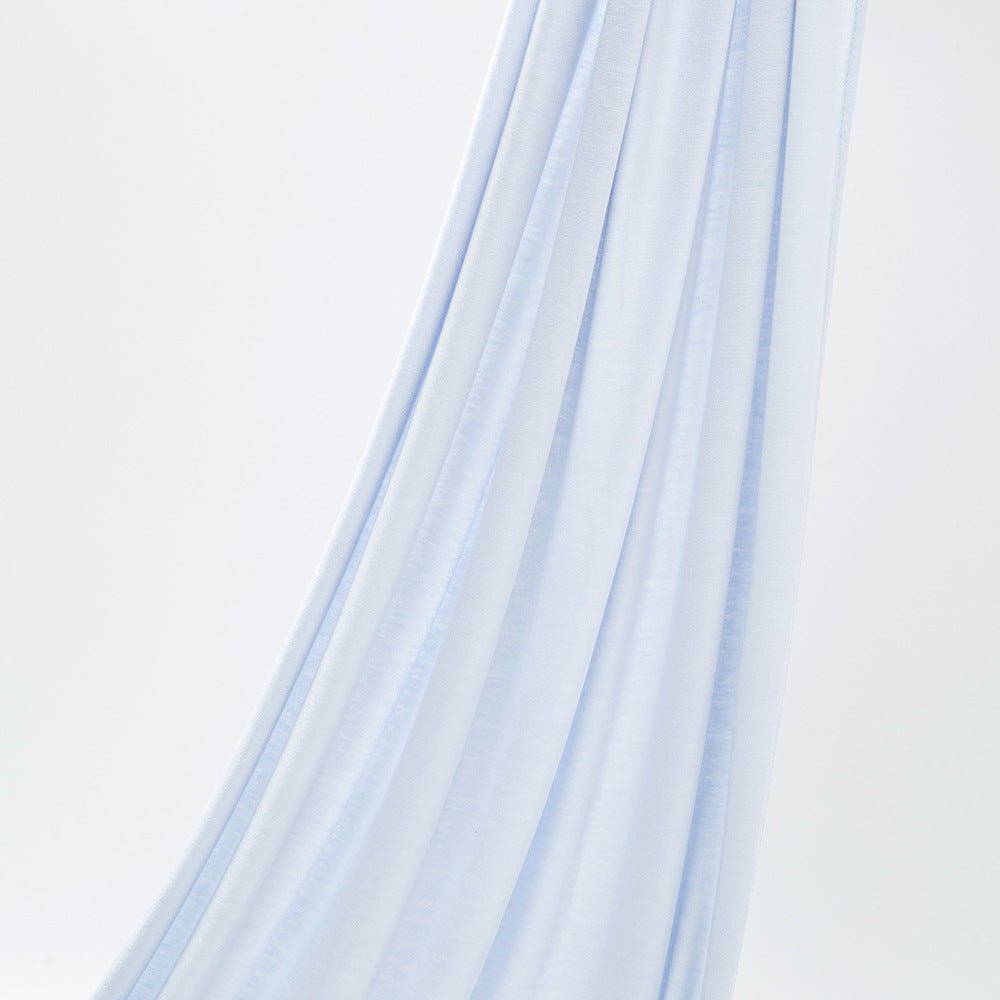 Hijab en Coton Mercerisé Jersey Bouclé Angle Droit, Haute Qualité, Respirant (MH068)