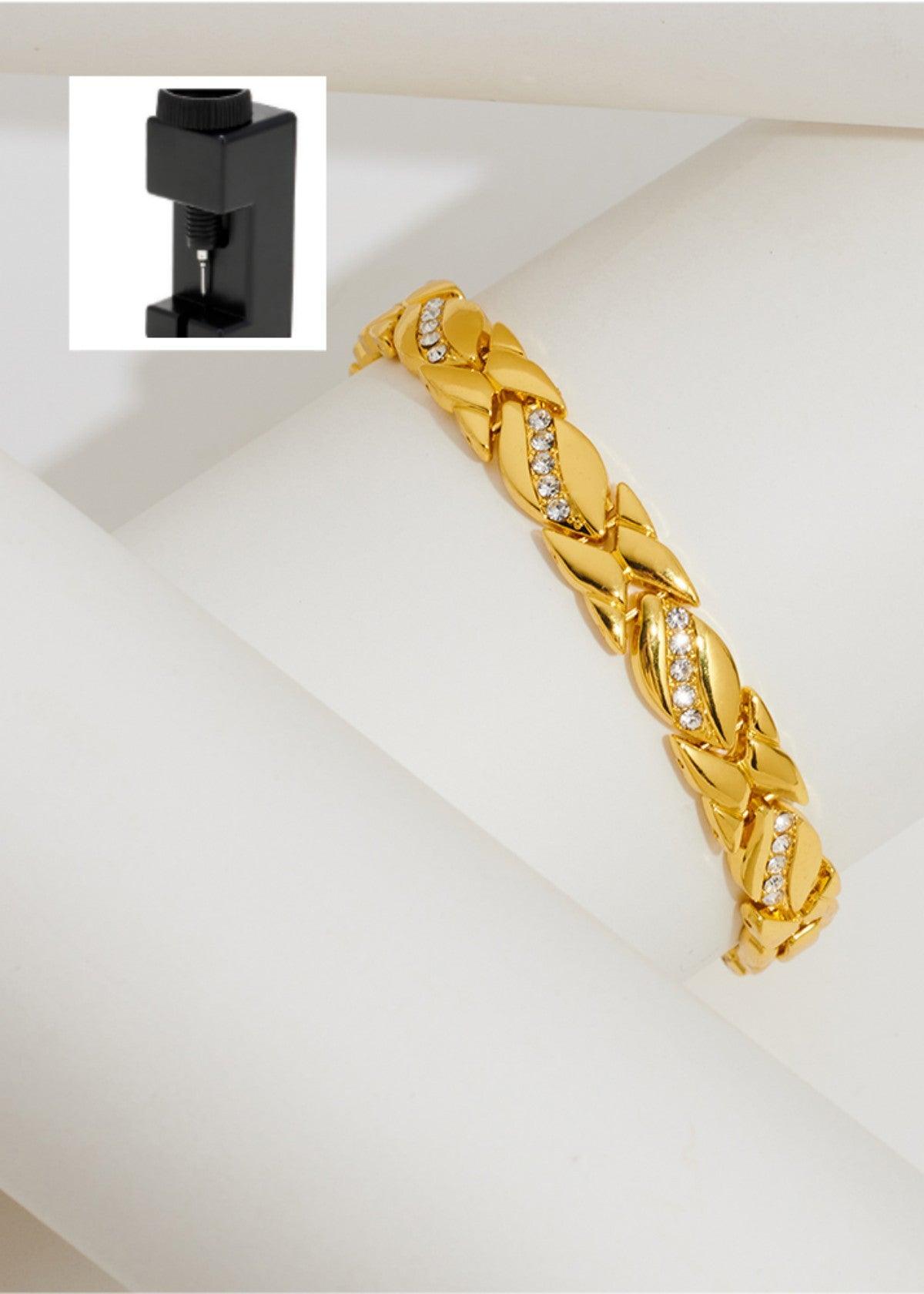 Bracelet magnétique créatif MAC083 Leaf brossé